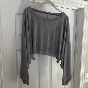 Out from Under Charcoal Gray Crop Top
